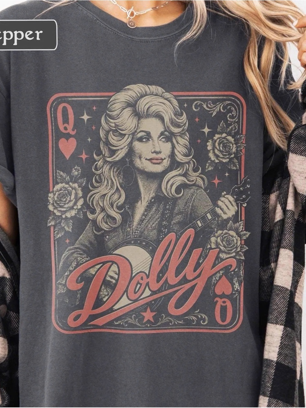 Dolly Graphic Crewneck Sweater - Pepper